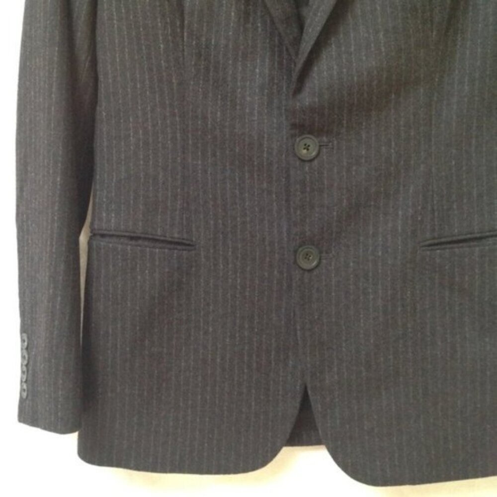 Ralph Lauren Black Label Wool‎ Blazer Vintage Womens 6 Button Front Pin Stripes - Picture 3 of 14